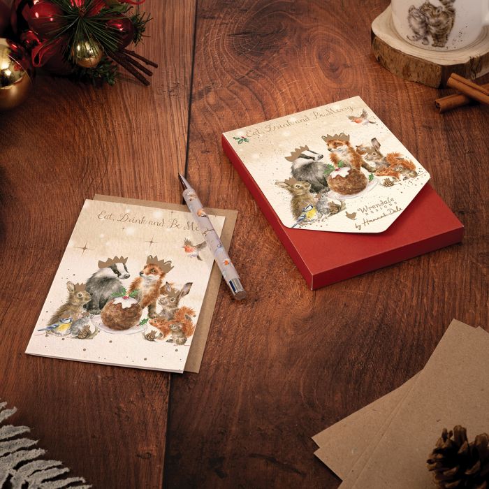 Wrendale 'The Christmas Party' Woodland Animal Christmas Card Pack