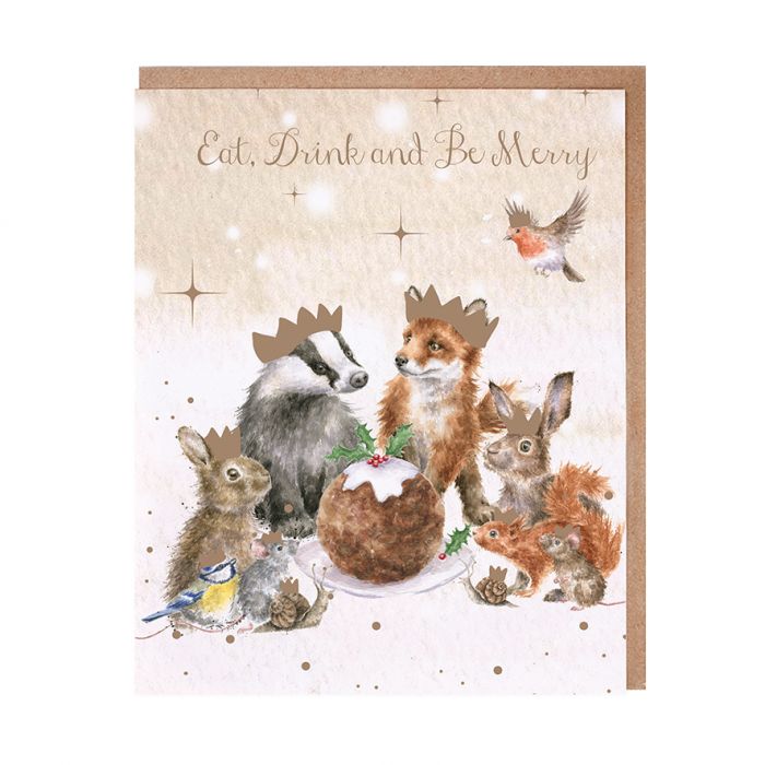 Wrendale 'The Christmas Party' Woodland Animal Christmas Card Pack