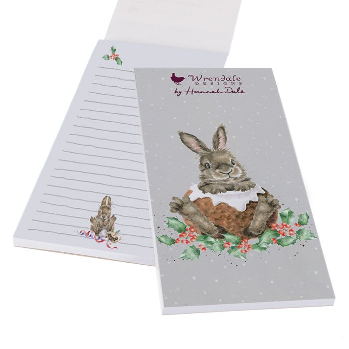 Wrendale 'Little Pudding' Rabbit Magnetic Shopping Pad
