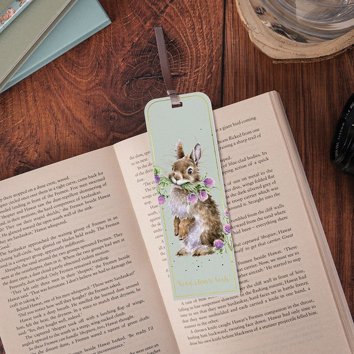 Wrendale 'Head Clover Heels' Rabbit Bookmark