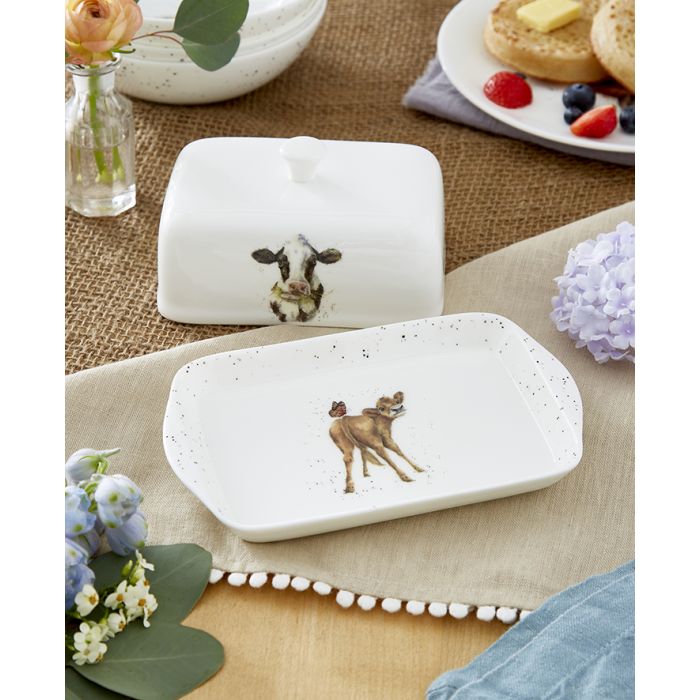 Wrendale 'Mooo' Cow Butter Dish
