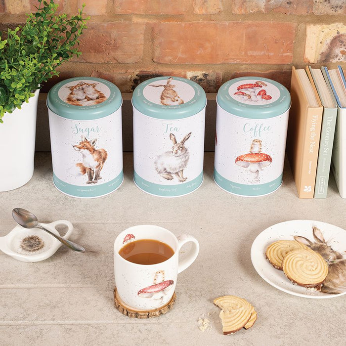 Wrendale 'The Country Set' Country Animal Tea, Coffee & Sugar Canisters