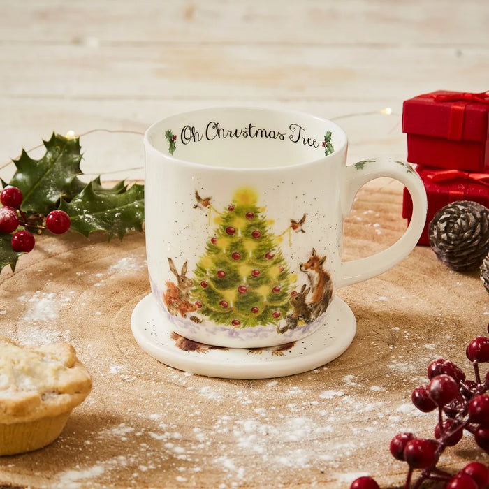 Wrendale Designs Christmas Tree Mug & Coaster