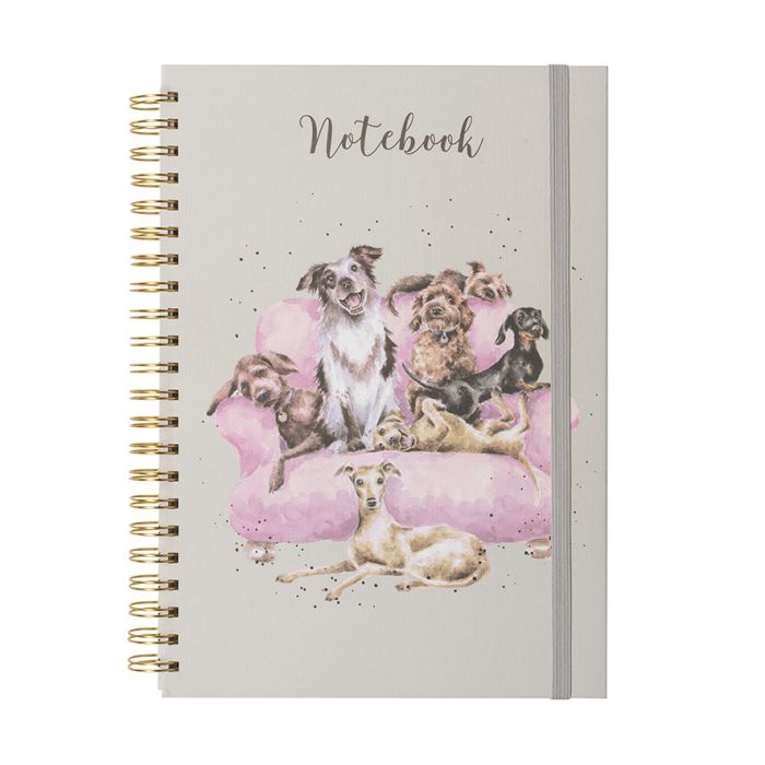 Wrendale Movie Night Dogs A4 Notebook