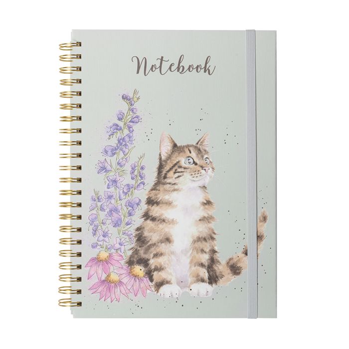 Wrendale 'Whiskers And Wildflowers' Cat A4 Notebook