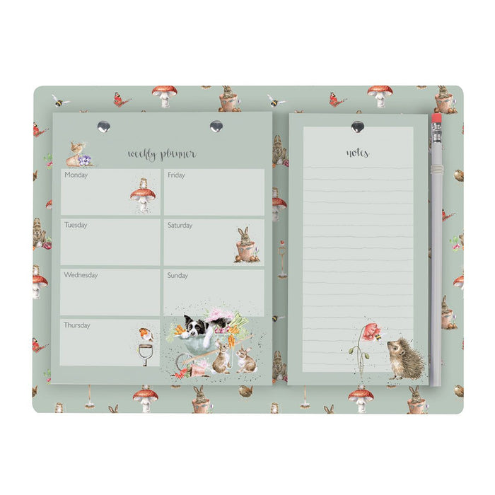 Wrendale 'Garden Friends' Garden Animal Weekly & Shopping Planner Pad