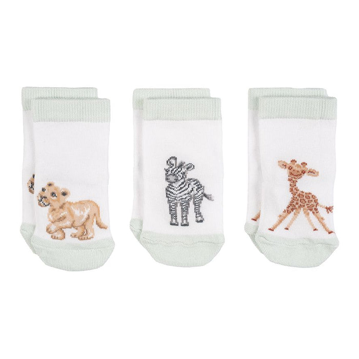 Wrendale Little Savannah African Animal Baby Socks