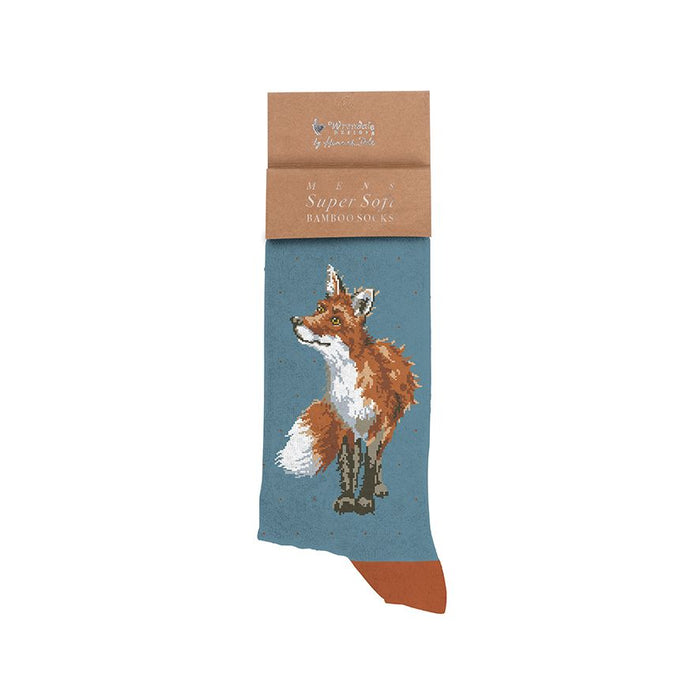 Wrendale Designs 'Bright Eyed and Bushy Tailed' Fox Men's Socks