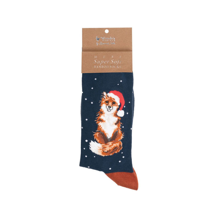 Wrendale 'Festive Fox' Fox Men's Socks