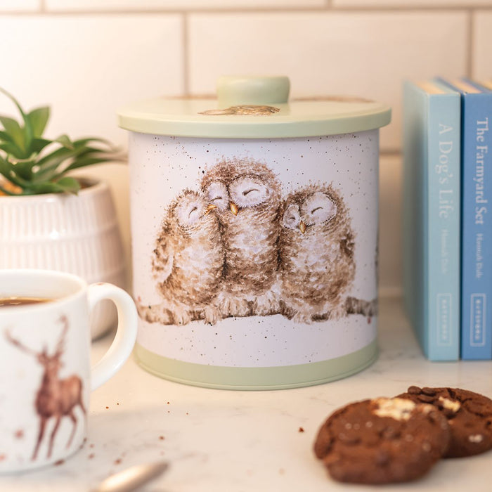 Wrendale 'The Country Set' Owl Biscuit Tin