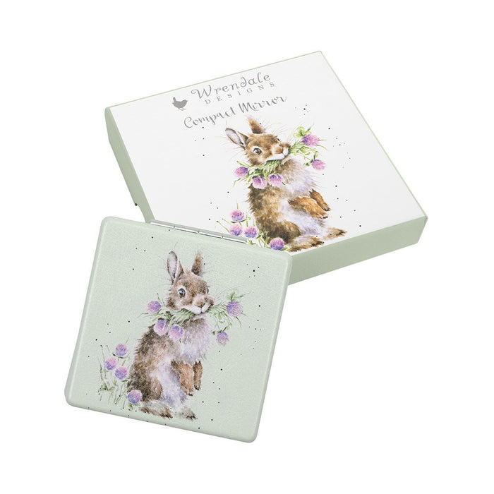 Wrendale 'Head Clover Heels' Rabbit Compact Mirror