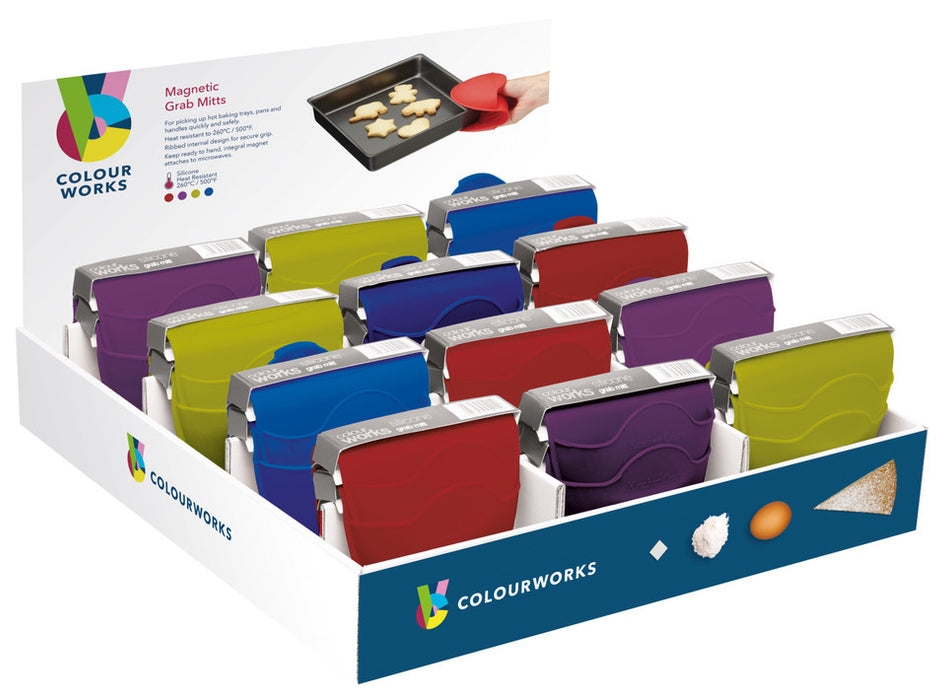 KitchenCraft Silicone Grab Mitt - Various Colours