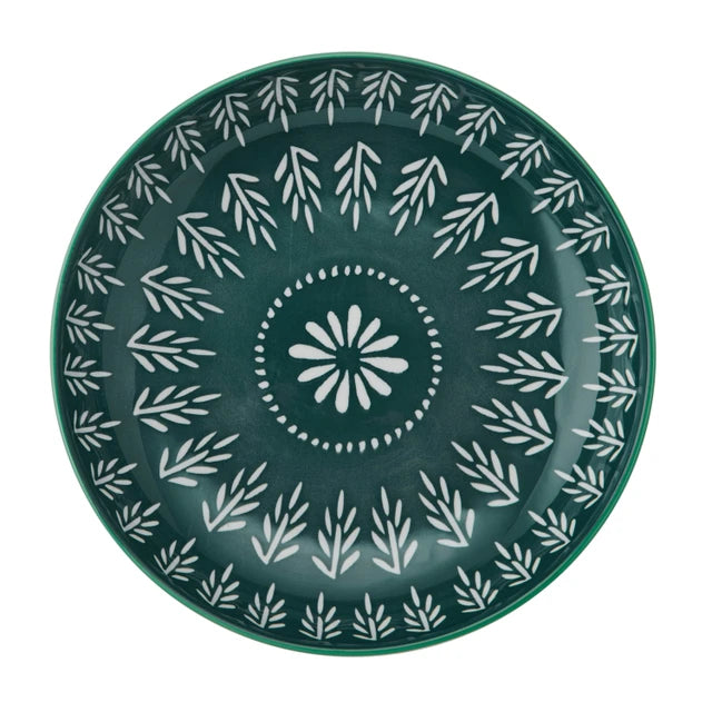 Mikasa Folk Pattern Stoneware Bowl
