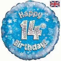 Jackson's Oaktree Foil Blue Age 14 Balloon