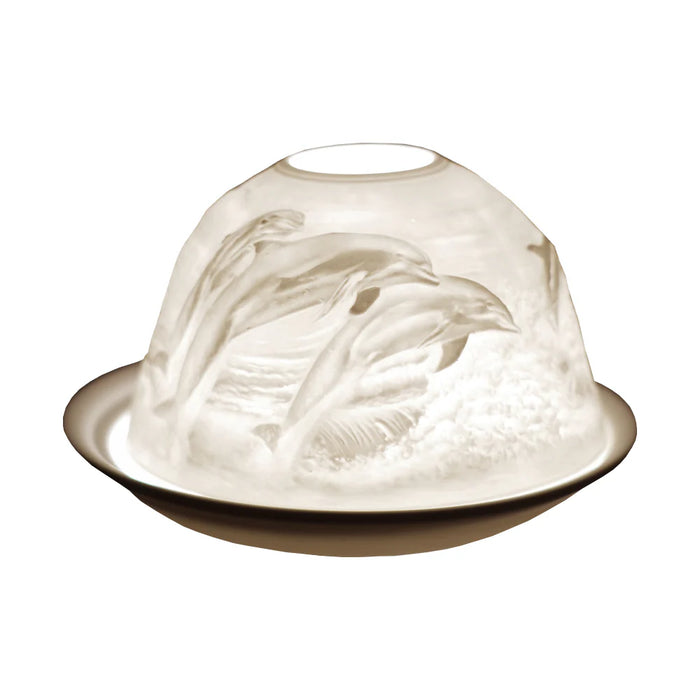 Cello Dolphin Tealight Dome