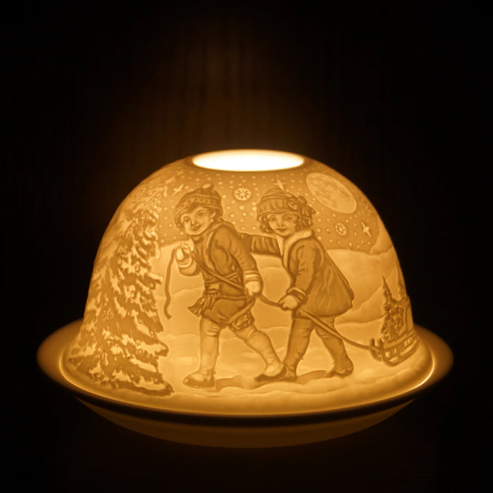 Cello Winter Fun Tealight Dome