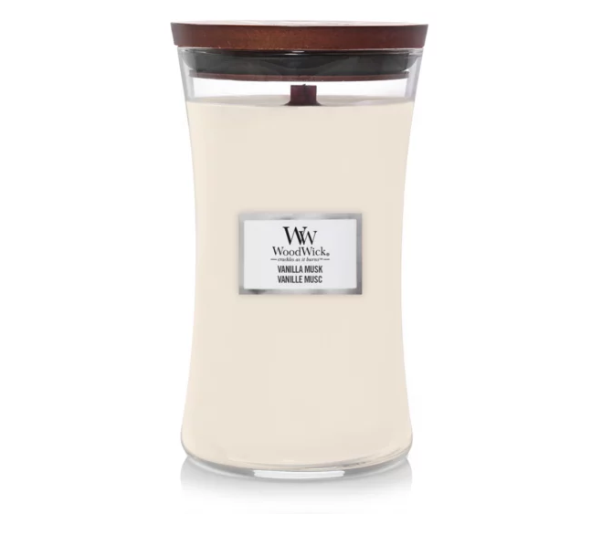 Woodwick Vanilla Mush Large Hourglass Jar Candle