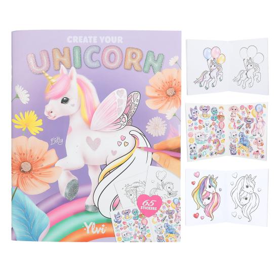 TOPModel Ylvi Create Your Unicorn Colouring Book