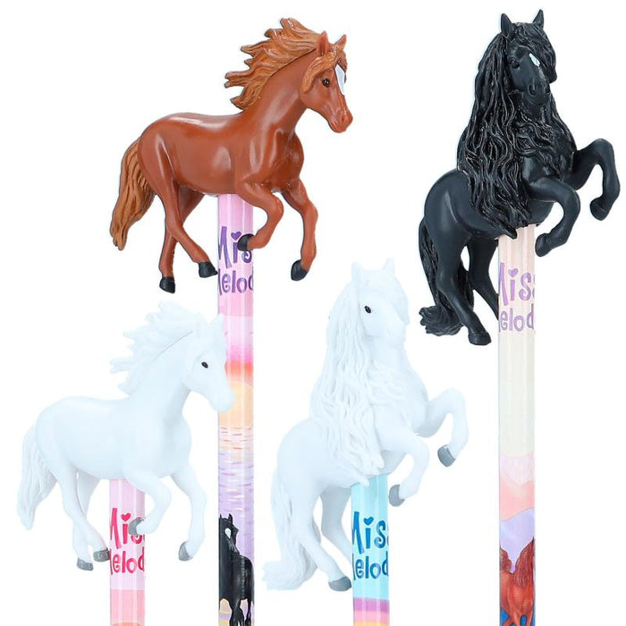 Miss Melody Pencil With 3D Horse Figurine