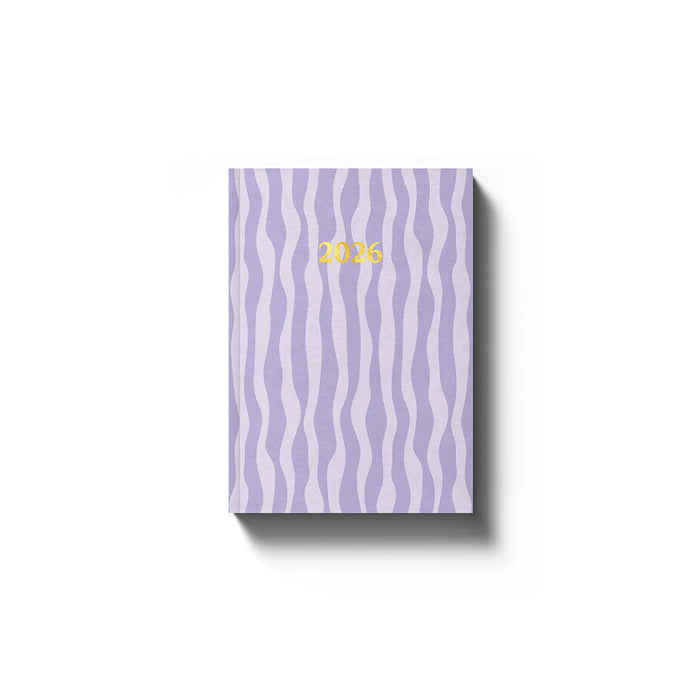 Yop & Tom Purple Stripes A6 Diary 2026