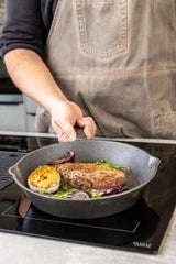 KitchenCraft Deluxe Cast Iron Grill Pan 24cm