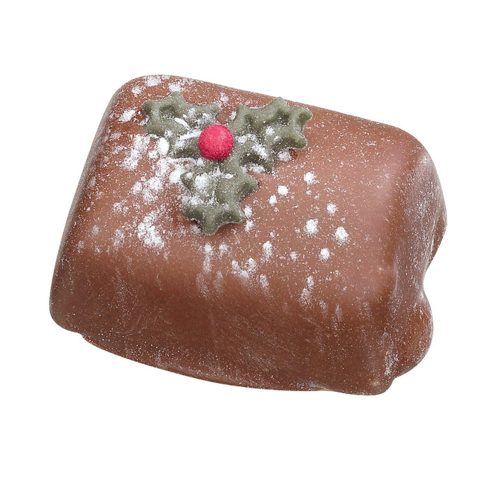 Yule Log Filled With Milk Chocolate Mousse