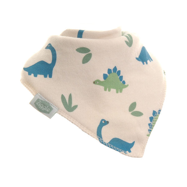 Ziggle Dino Print Bib