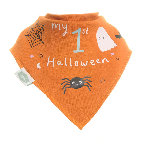 Ziggle My 1st Halloween Dribble Bib Orange