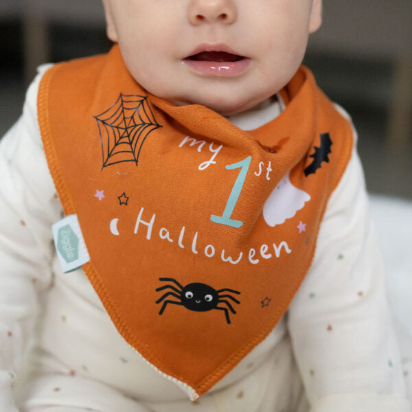 Ziggle My 1st Halloween Dribble Bib Orange