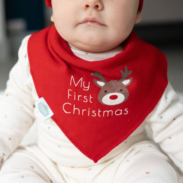 Ziggle My First Christmas Reindeer Bib