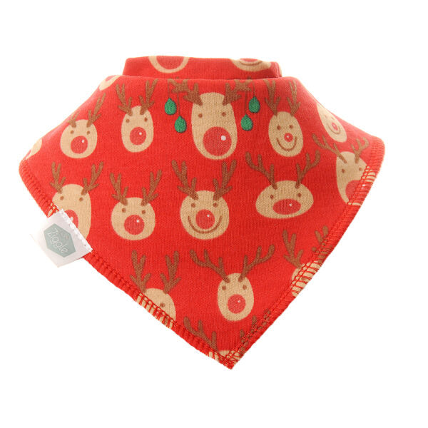 Ziggle Christmas Reds Bib Set