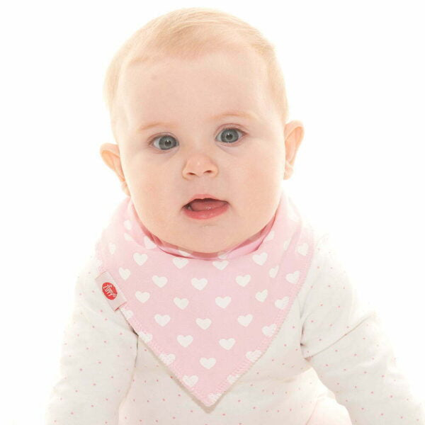 Ziggle Pink Winking Clouds Bib