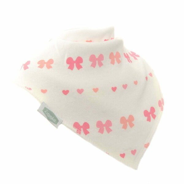 Ziggle Hearts And Bows Bib Set Of 4