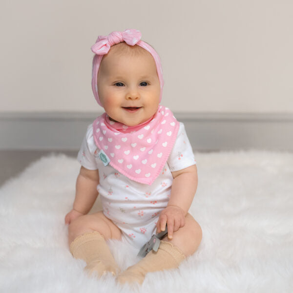 Ziggle Hearts And Bows Bib Set Of 4