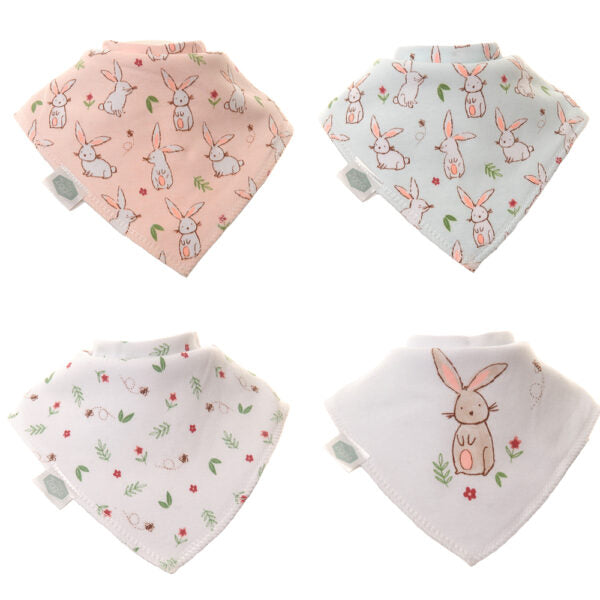 Ziggle Bunnies Bib Set Of 4