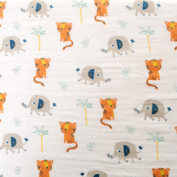 Ziggle Savanna Animals Muslin Set Of 3