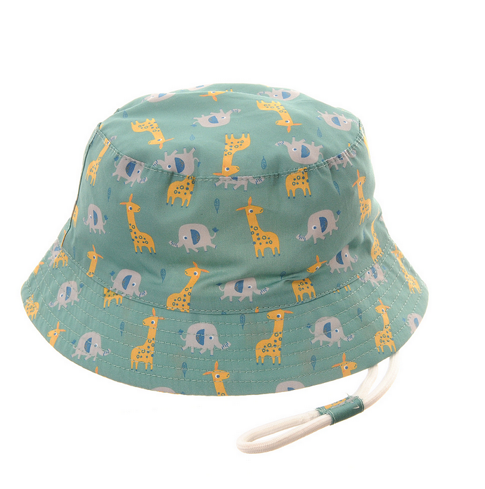 Giraffe And Elephant Sun Hat 0 - 12 Months Old