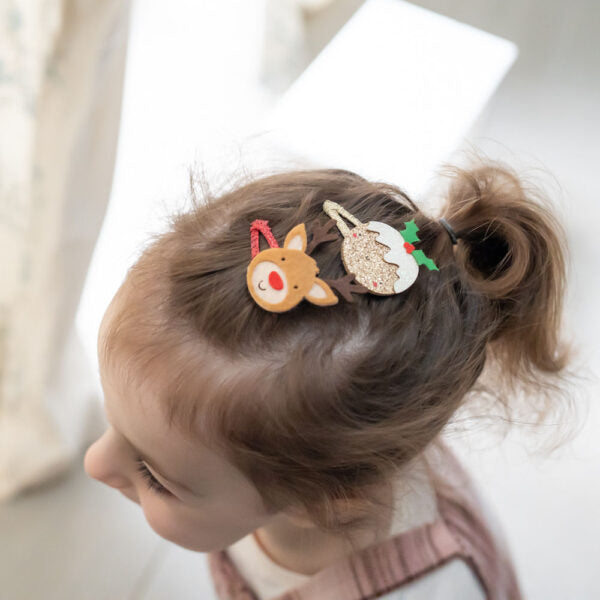 Ziggle Christmas Hairclip Set