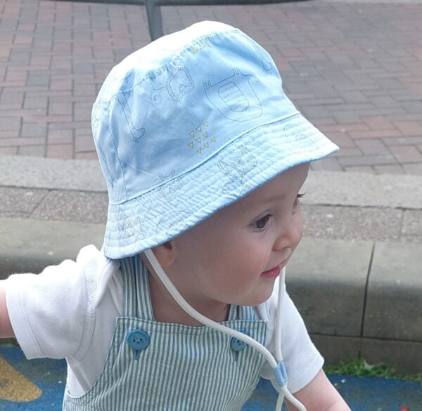 Safari Blue Sun Hat 1 - 3 Years Old