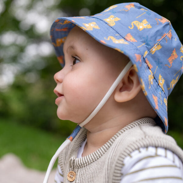 Tiger And Leopard Sun Hat 1 - 3 Years Old