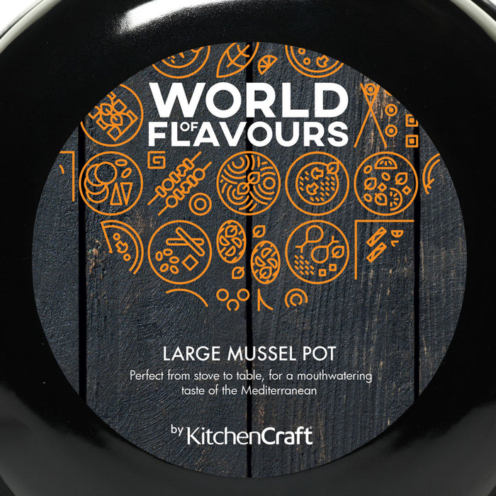 KitchenCraft World of Flavours Mussel Pot