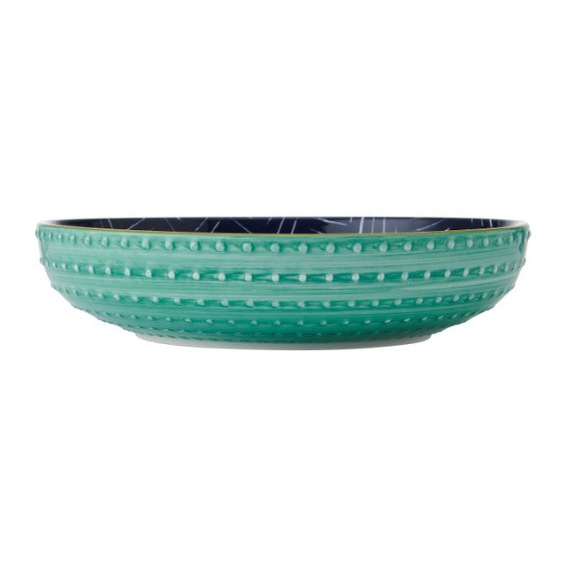 Mikasa Indigo Chevron Stoneware Bowl