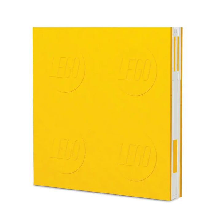 Lego Locking Notebook with Gel Pen - Yellow