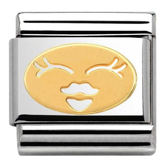 Nomination Classic Gold Plate Her Smile Charm