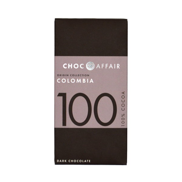 Choc Affair 100% Colombia Dark Chocolate Bars