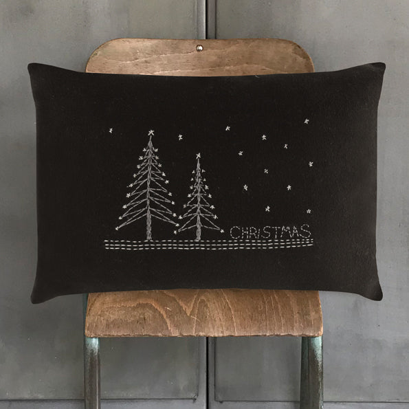 East of India Wool Cushion - Christmas