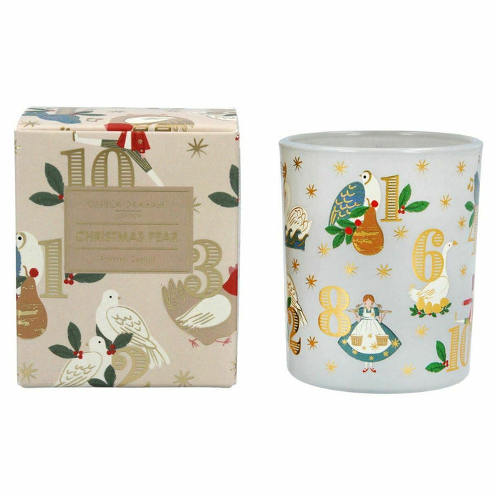 Gisela Graham 12 Days Christmas Pear Scented Boxed Candle