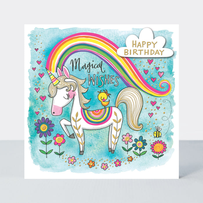 Rachel Ellen Birthday Card - Magical Wishes Unicorn Birthday Card