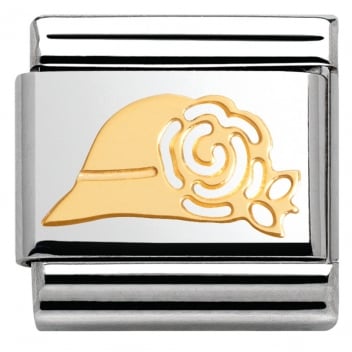 Nomination Classic Gold Symbols Madame Monsieur Hat Charm