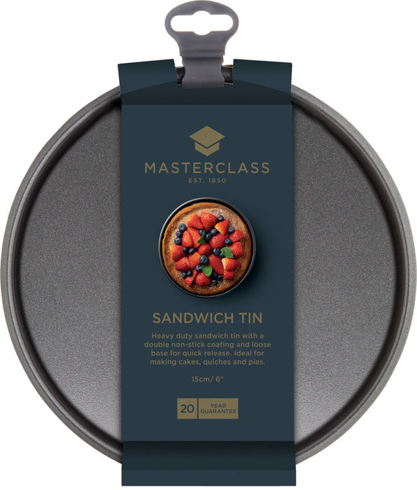 MasterClass Non-Stick 15cm Loose Base Sandwich Pan